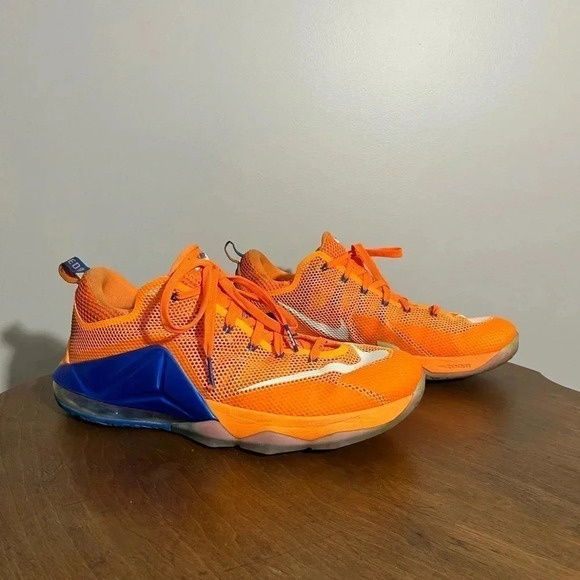 Men’s Nike LeBron James 12 low ‘cavs classic’ bright citrus size 13 - Picture 1 of 6